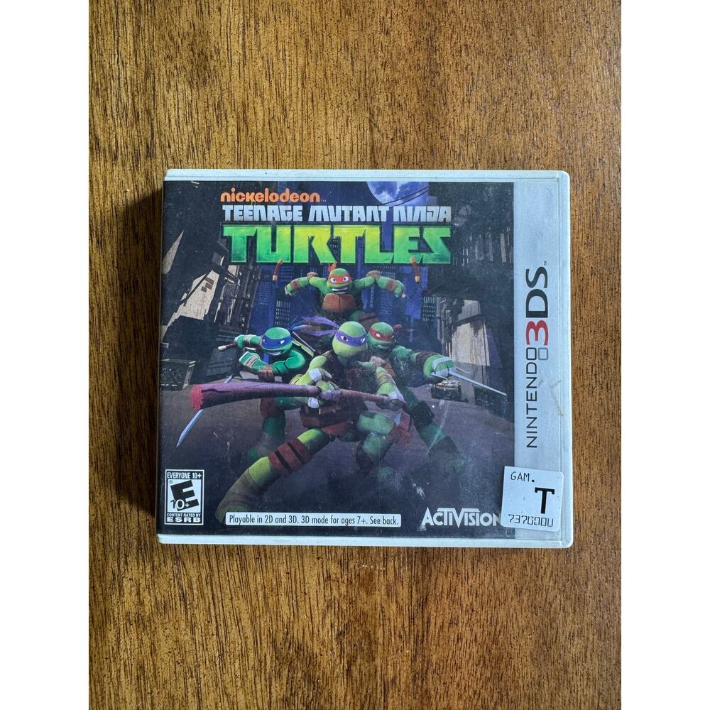 Teenage Mutant Ninja Turtles TMNT Nintendo 3DS 2013 Activision Game Case